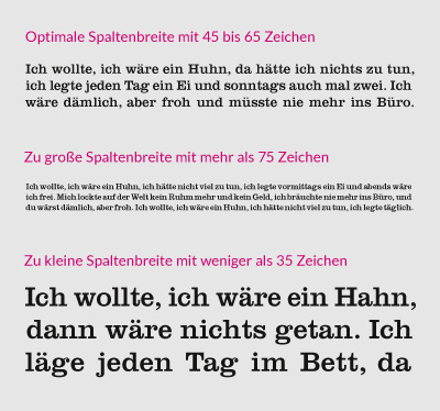 Kristina Nickel, Blog, Spaltenbreite