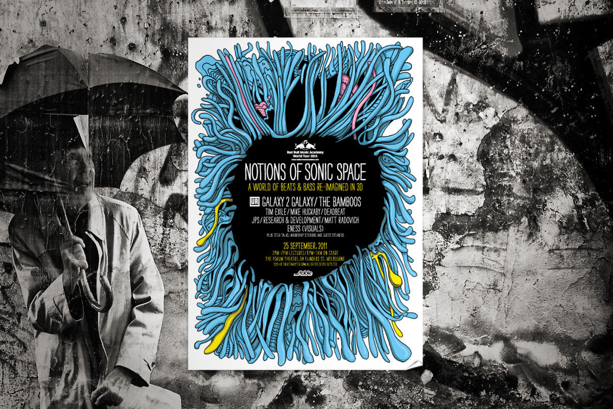 Red Bull Music Academy – Plakat – Reinzeichnung