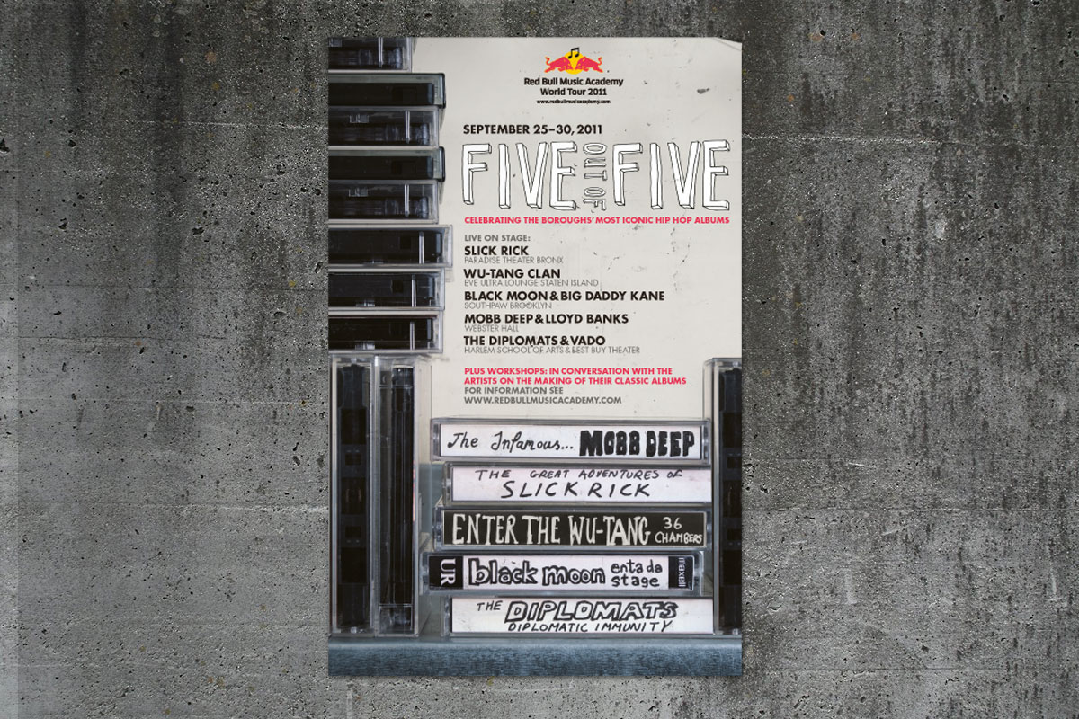 Red Bull Music Academy – Plakat – Reinzeichnung